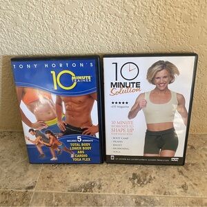 Set of 2 ten minute workout videos‎ DVDs Tony Horton